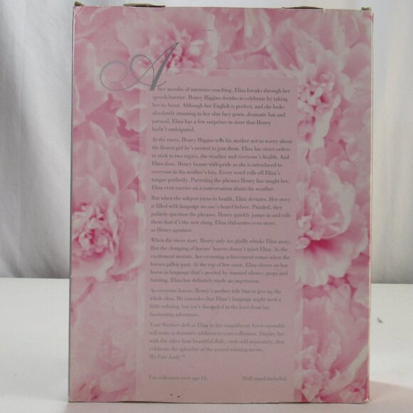 Barbie as Eliza Doolittle in My Fair Lady-Collector's Edition 1995 Mattel Doll - Picture 14 of 16